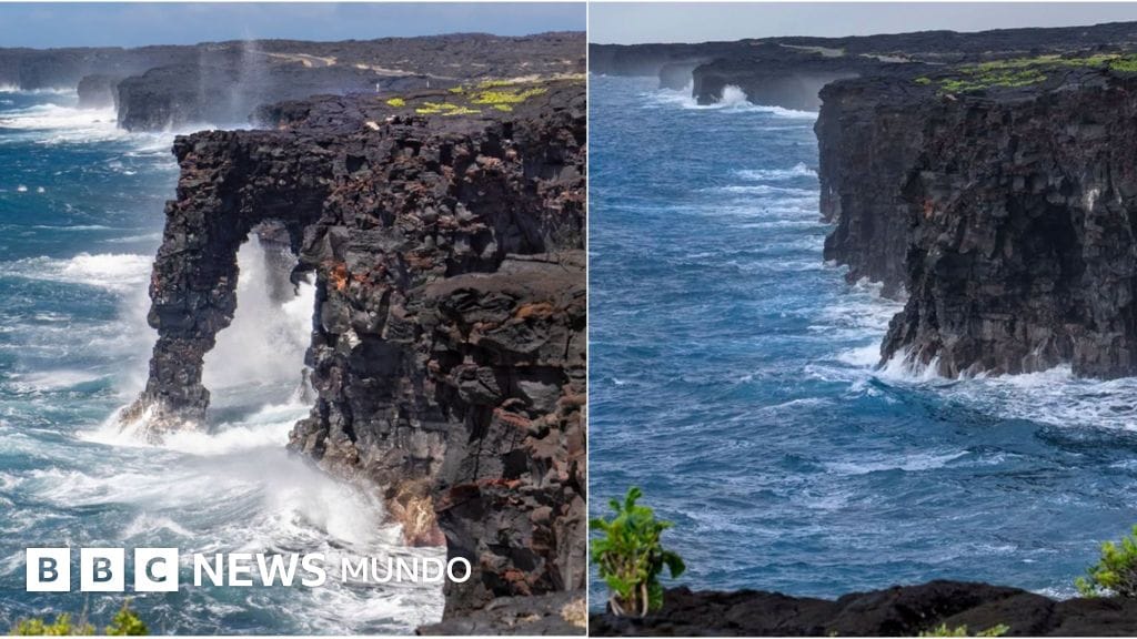 Colapsa en Hawái el arco marino Hōlei, de 550 años